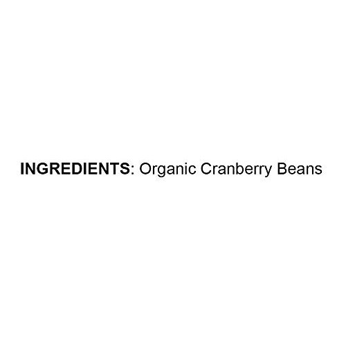 Organic Cranberry Beans, 25 Pounds - Dried Borlotti Beans, Non-G