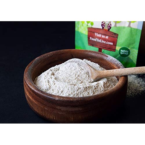 Organic Dark Rye Flour By Food To Live Whole Grain, Non-Gmo, St