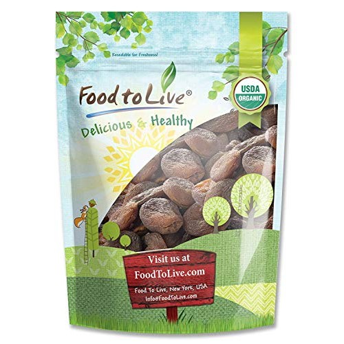 Organic Dried Apricots, 2 Pounds - Non-Gmo, Kosher, Unsulfured,