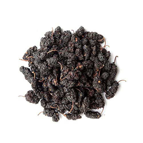 Organic Dried Black Mulberries, 2 Pounds - Non-GMO, Raw Fruit, U...