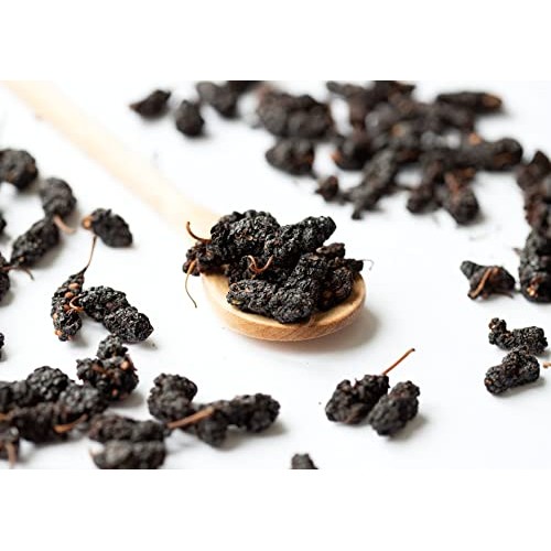 Organic Dried Black Mulberries, 2 Pounds - Non-GMO, Raw Fruit, U...
