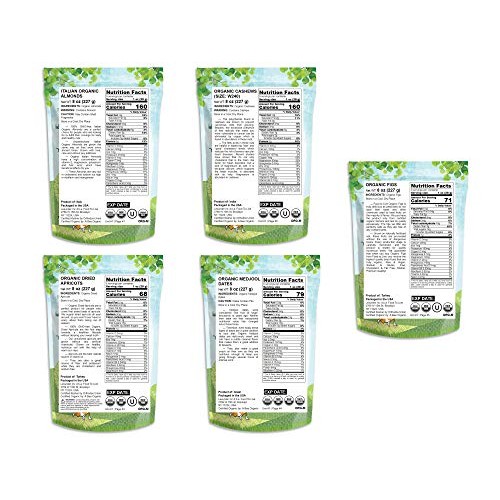 Organic Dried Nuts &Amp; Fruits In A Gift Box — A Variety Pack Of Al