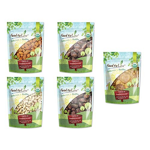 Organic Dried Nuts &Amp; Fruits In A Gift Box — A Variety Pack Of Al