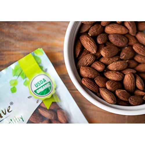 Organic Dry Roasted Almonds, 12 Ounces - Non-Gmo, Unsalted, Vega