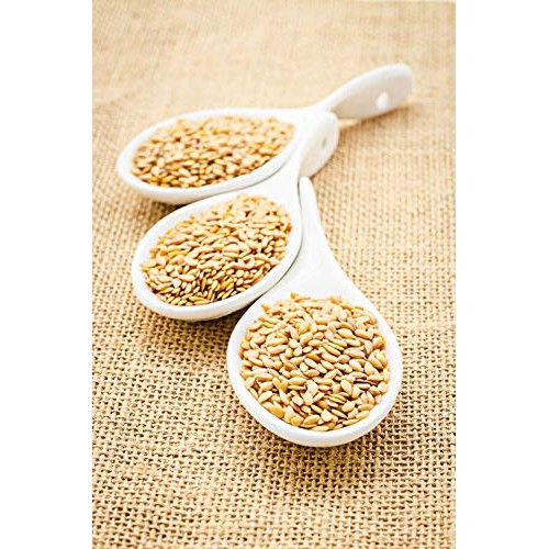 Organic Golden Flaxseed Whole, Raw, Non-Gmo, Kosher, Bulk By F