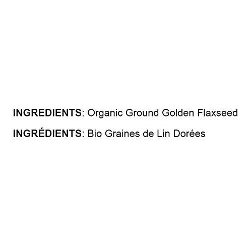 Organic Ground Golden Flaxseed Meal Cold-Milled, Raw, Non-Gmo,