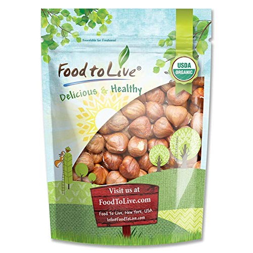 Organic Hazelnuts / Filberts, 8 Ounces - Non-Gmo, Kosher, Raw, N
