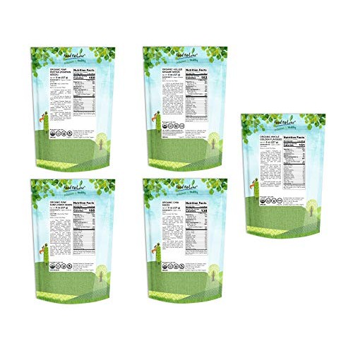 Organic Keto Raw Seeds In A Gift Box - Pumpkin Seeds, Sesame See