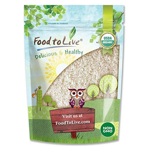 Organic Long Grain White Rice, 1 Pound - Non-Gmo, Kosher, Vegan,