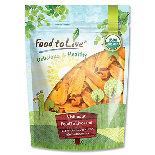 Organic Mango Cheeks By Food To Live Dried, Non-Gmo, Kosher, Un