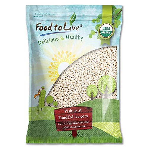 Organic Navy Beans, 10 Pounds - Non-Gmo, Kosher, Raw, Vegan, Bulk