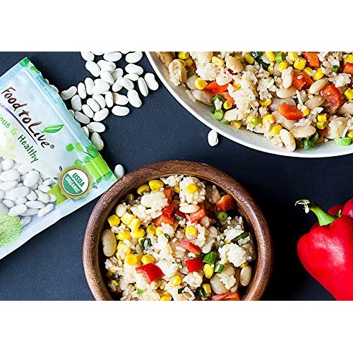 Organic Navy Beans, 3 Pounds - Non-Gmo, Kosher, Raw, Vegan, Bulk