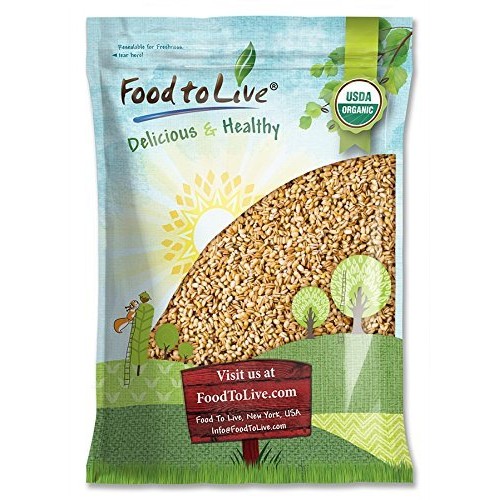 Organic Pearl Barley, 6 Pounds - Non-Gmo, Kosher, Raw, Vegan