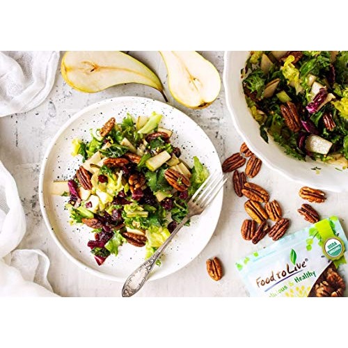 Organic Pecans, 12 Ounces - Non-Gmo, Kosher, Raw, Vegan, No Shell