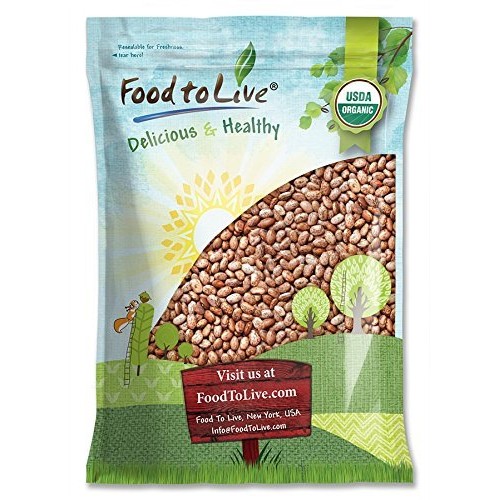 Organic Pinto Beans, 10 Pounds - Non-Gmo, Kosher, Bulk