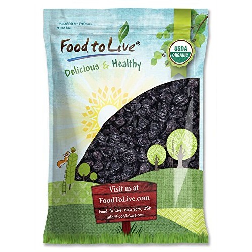 Organic Pitted Prunes, 10 Pounds — Dried California Plums, Non-G