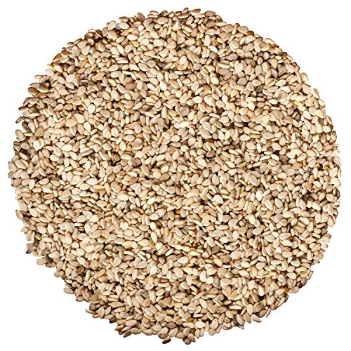 Organic Unhulled Sesame Seeds, 8 Pounds — Natural, Whole, White,