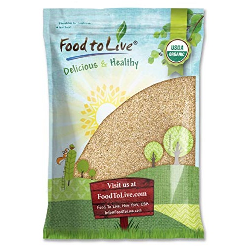 Organic Unhulled Sesame Seeds, 8 Pounds — Natural, Whole, White,