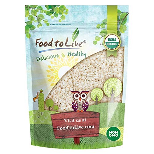 Organic White Arborio Rice, 1 Pound - Non-Gmo, Kosher, Vegan, Ra