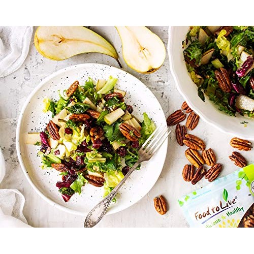 Pecan Halves, 1 Pound – Non-GMO Verified, Raw Pecan Nuts, Large ...