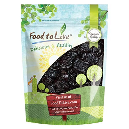 Pitted Prunes, 1 Pound — Whole Dried Plums, Unsulfured, Unsweete