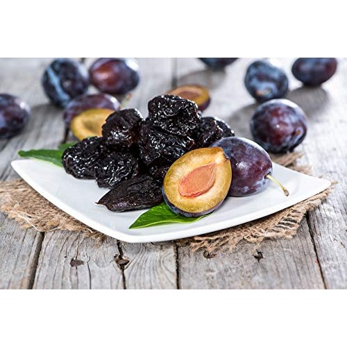 Pitted Prunes, 8 Ounces — Whole Dried Plums, Unsulfured, Unsweet