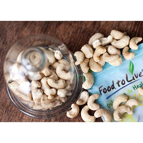 Raw Cashews, 1 Pound – Deluxe Whole Nuts, Unsalted, Unroasted Fa