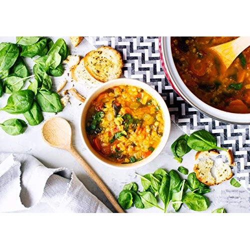 Red Split Lentils, 3 Pounds - Dry Beans, Kosher, Raw, Bulk