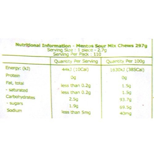 Foodkoncept 100 Pieces Mentos Chewy Mints, Assorted Mixed Fruit,...