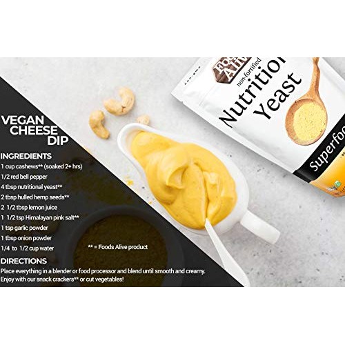 Foods Alive Nutritional Yeast Flakes, Non-Fortified, Non-Gmo, Ve