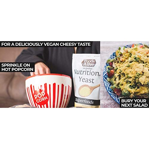 Foods Alive Nutritional Yeast Flakes, Non-Fortified, Non-Gmo, Ve