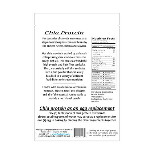 Foods Alive Chia Protein Powder | Organic Chia Seed Powder, A He