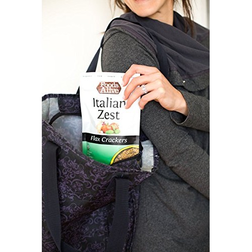 Foods Alive Italian Zest Flax Crackers - Delicious All-Flax Vega