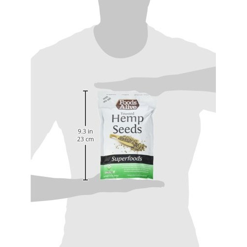 Foods Alive Organic Toasted Hemp Seeds With Sea Salt, 12 Ounce B