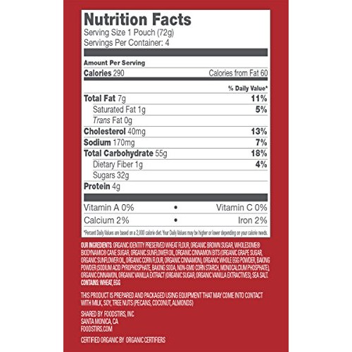 Foodstirs Organic, Non Gmo Minute Mug Cake Mix Cinnamon Swirl Co