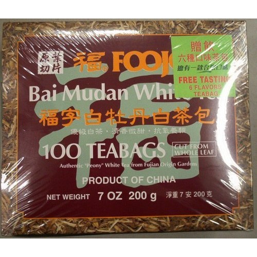 Foojoy Bai Mudan White Tea, 7 Oz, 100 Teabags
