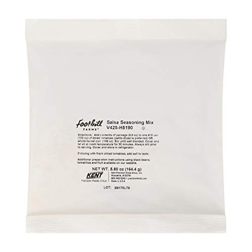 Foothill Farms Salsa Seasoning Mix, 5 Oz Pouch Pack Of 12