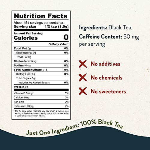 Forage & Flourish - Instant Black Tea Powder - Just One Ingredie...