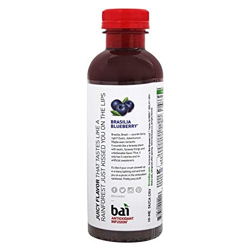 Bai - Antioxidant Infusion Beverage Brasillia Blueberry - 12 Bot