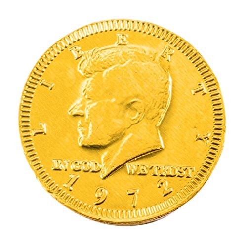 Gold Colored Bulk Dutch Milk Chocolate Coins, 5 Pounds, 420 Coin