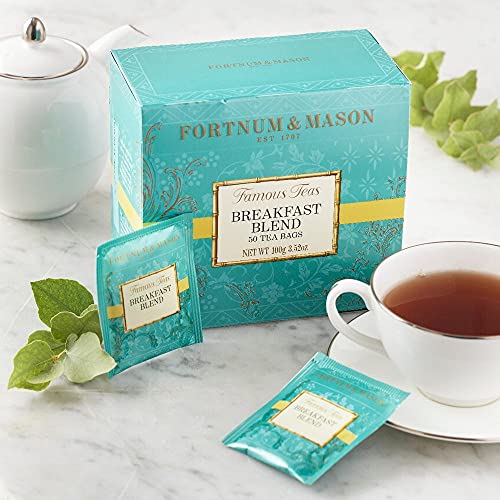 Fortnum & Mason British Tea, Breakfast Blend 50 Count Tea Bags ...
