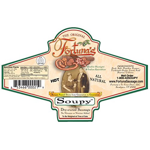 Soupy Salami - All Natural, Nitrate Free/Gluten Free Sopressata
