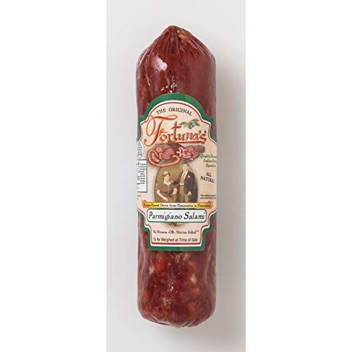 Fortunas Dry Cured Salami Made With Parmigiano Reggiano Cheese,