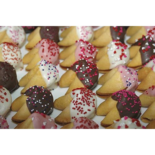 50 Chocolate Dipped Custom Fortune Cookies - Use Your Own Messages!