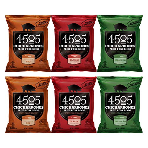 All Flavors 6 Pack 4505 Chicharrones, Fried Pork Rinds