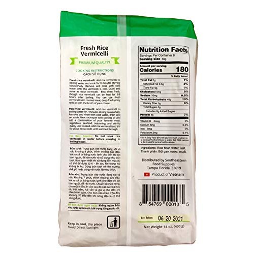Four Elephants Premium Rice Vermicelli Non-Gmo Verified 3 Pack
