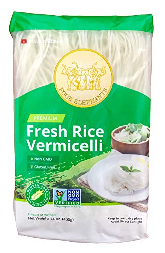 Four Elephants Premium Rice Vermicelli Non-GMO Verified (3 ...
