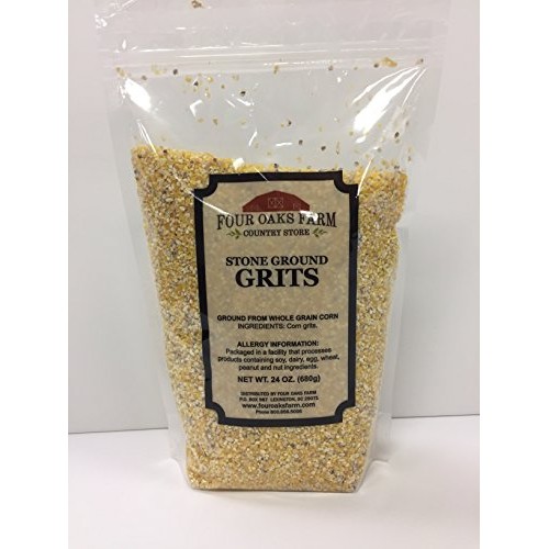 Four Oaks Farm White &Amp; Yellow Stone Ground Grits 2 - 24Oz. Bags