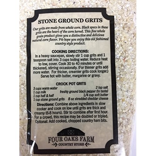 Four Oaks Farm White &Amp; Yellow Stone Ground Grits 2 - 24Oz. Bags