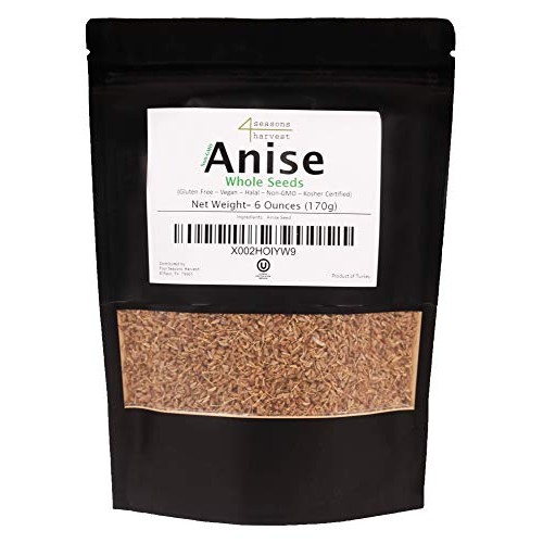 Four Seasons Harvest Anise Seeds Whole Non-Gmo &Amp; Kosher Certifi
